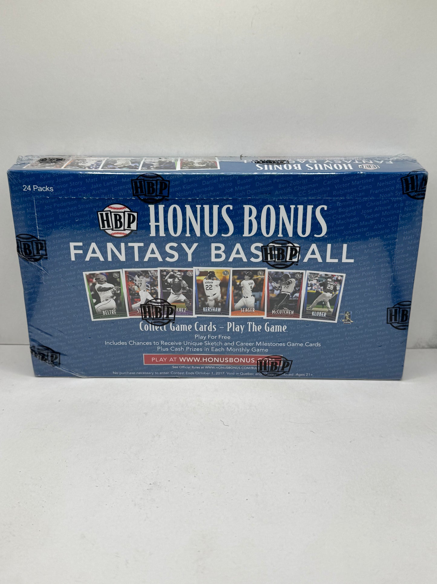 2017 Honus Bonus Sealed Baseball Box (Two 1/1's per box)