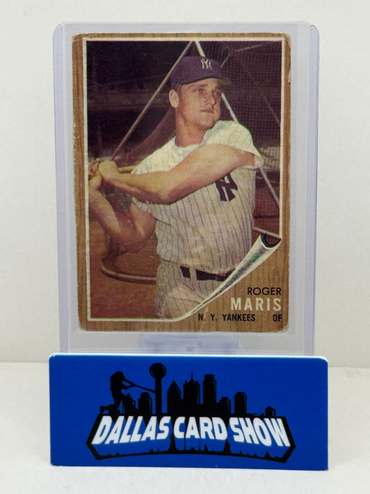 1962 Topps #1 Roger Maris (low grade)