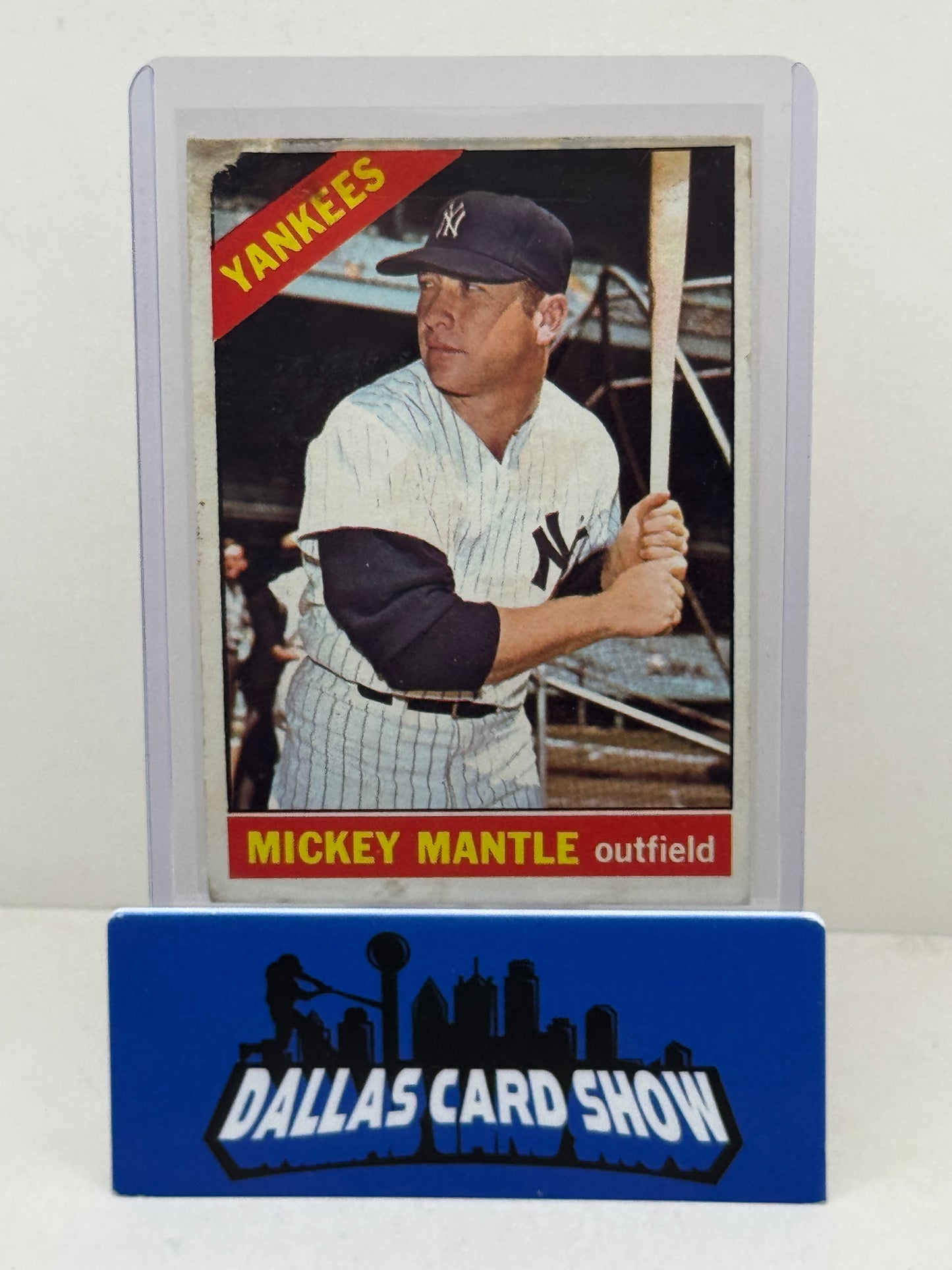 1966 Topps #50 Mickey Mantle (low grade)