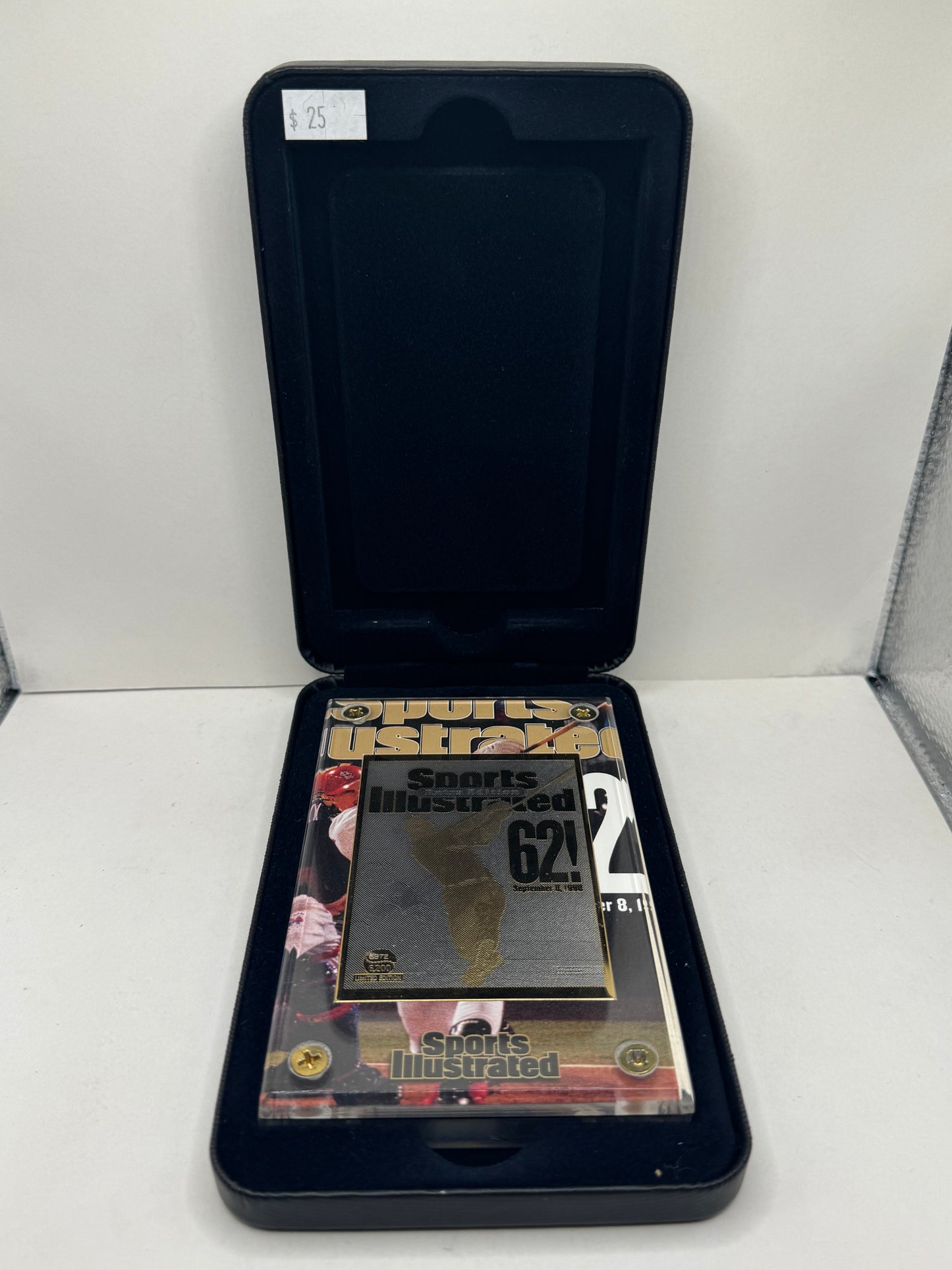 1998 Sports Illustrated Record Smashers Mark McGwire Metalic Plaque