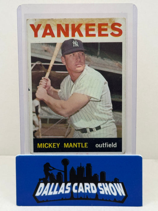 1964 Topps #50 Mickey Mantle (low grade)