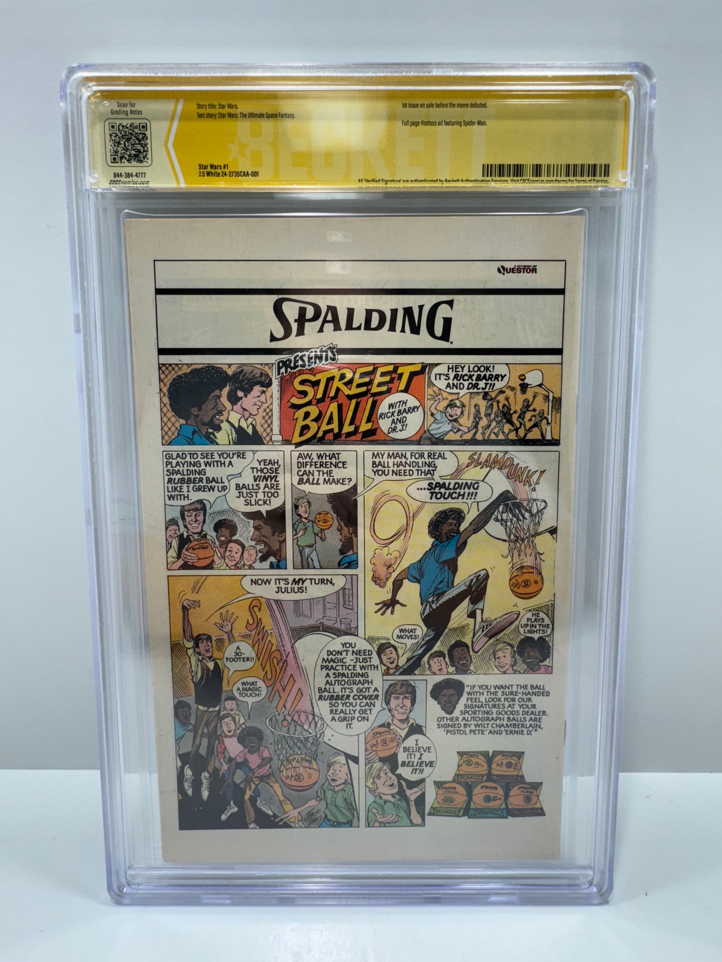 1977 Star Wars #1 Signed By Howard Chaikin and Roy Thomas CBCS 7.5