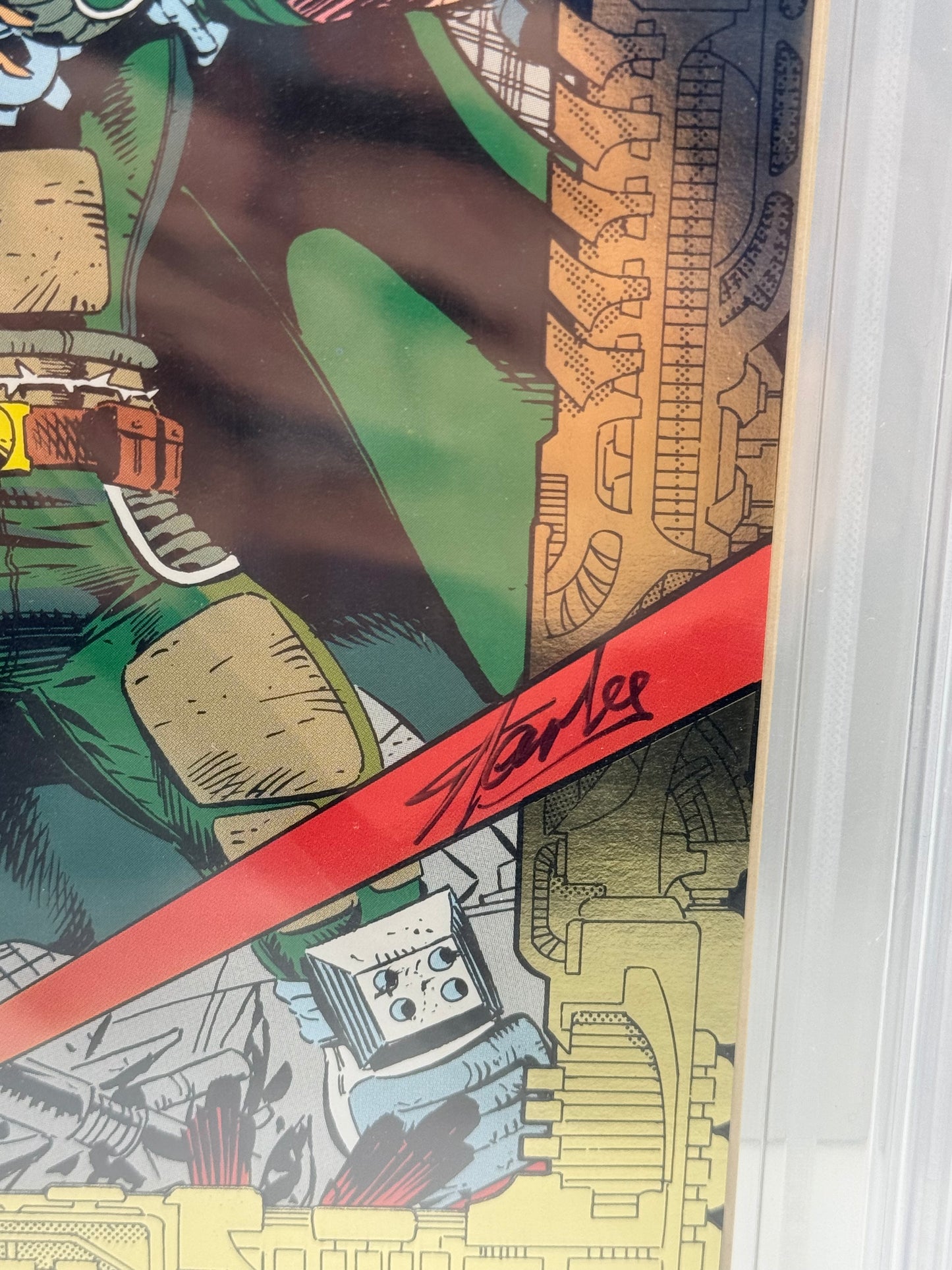 Ravage 2099 #1 Gold Foil Cover Signed Bay Stan Lee CBCS 9.2