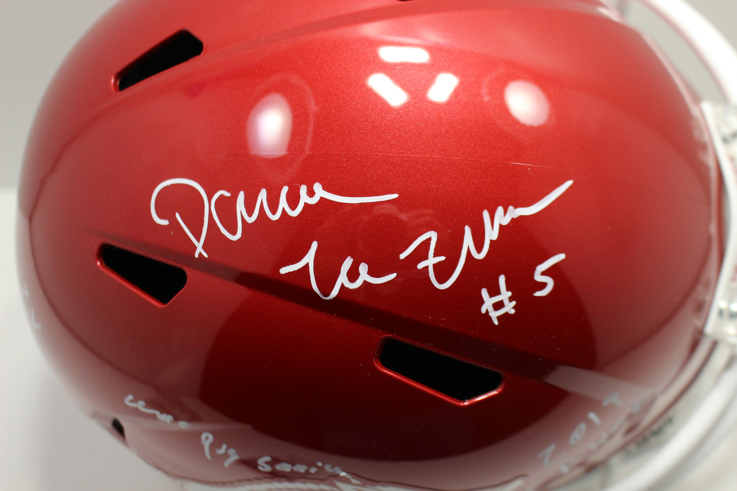 DARREN McFADDEN SIGNED ARKANSAS RAZORBACKS FULL SIZE HELMET wINSCs JSA