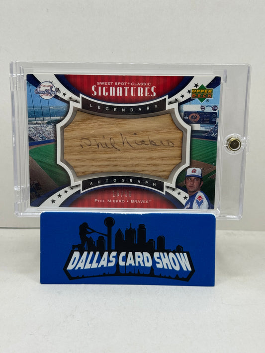 2007 Upper Deck #SPS-PN Phil Niekro Sweet Spot Classic Sigantures /50