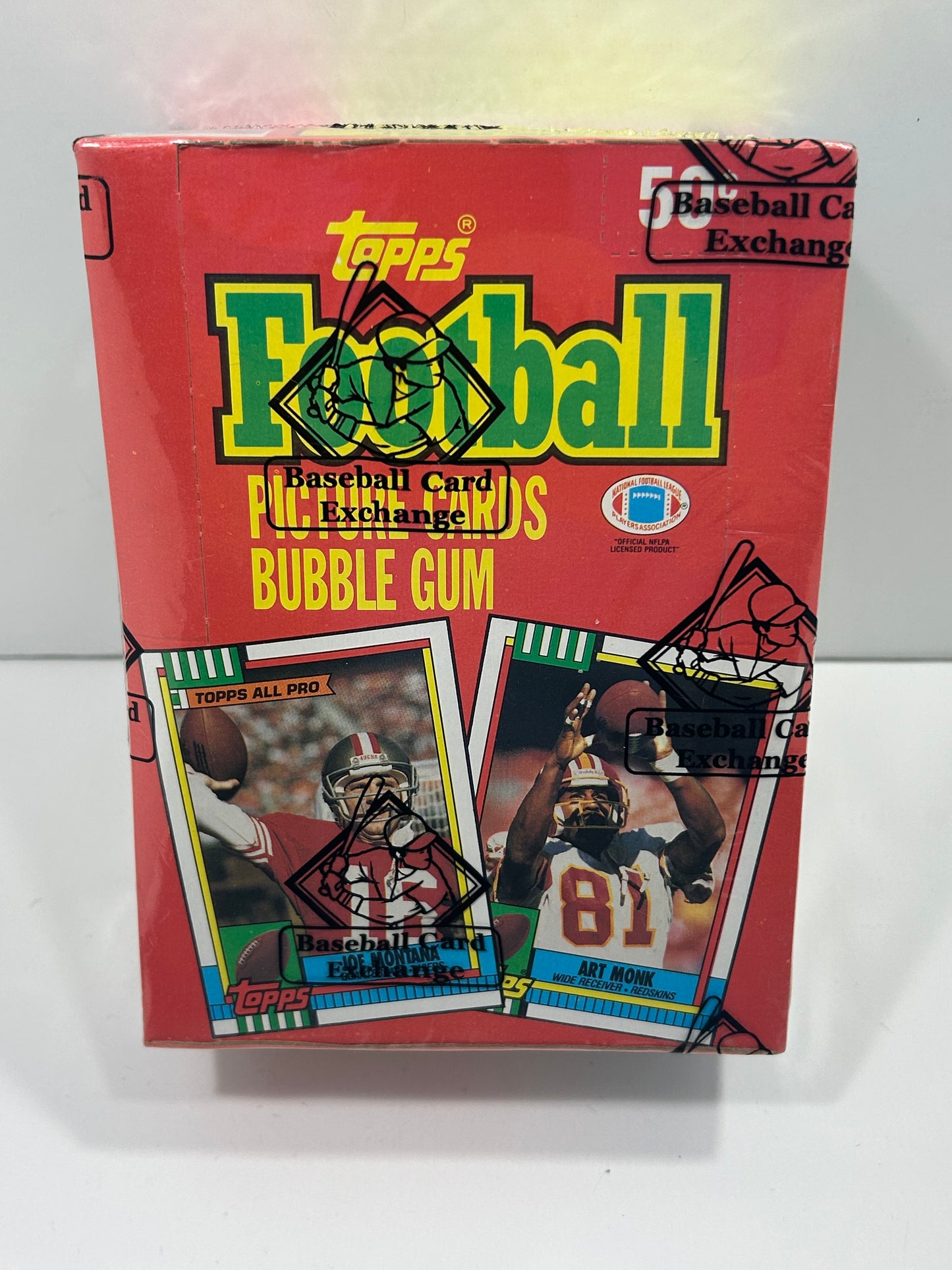 1990 Topps Football Box 36 Packs BBCE Wrapped FASC From A Sealed Case