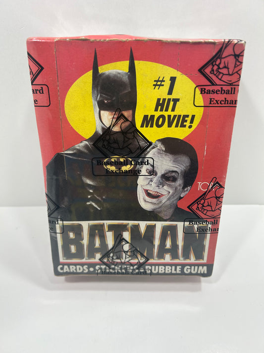 1989 Topps Batman Movie Series 1 Wax Box 36 Factory Sealed Packs BBCE