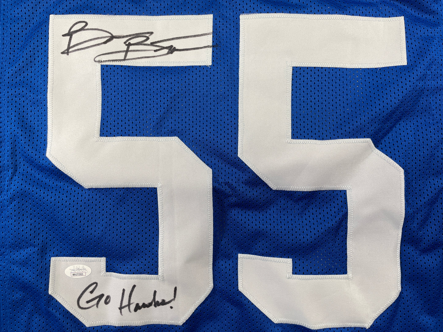 BRIAN BOSWORTH SEATTLE SEAHAWKS SIGNED JERSEY Oklahoma OU Sooners XL w/INSC JSA