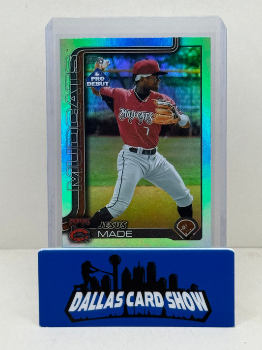 2025 Topps Pro Debut #PD-39 Jesus Made Aqua Foil /75