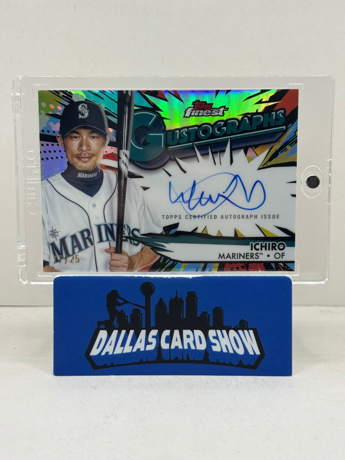 2025 Topps Finest #G-I Ichiro Gustographs Autograph /25