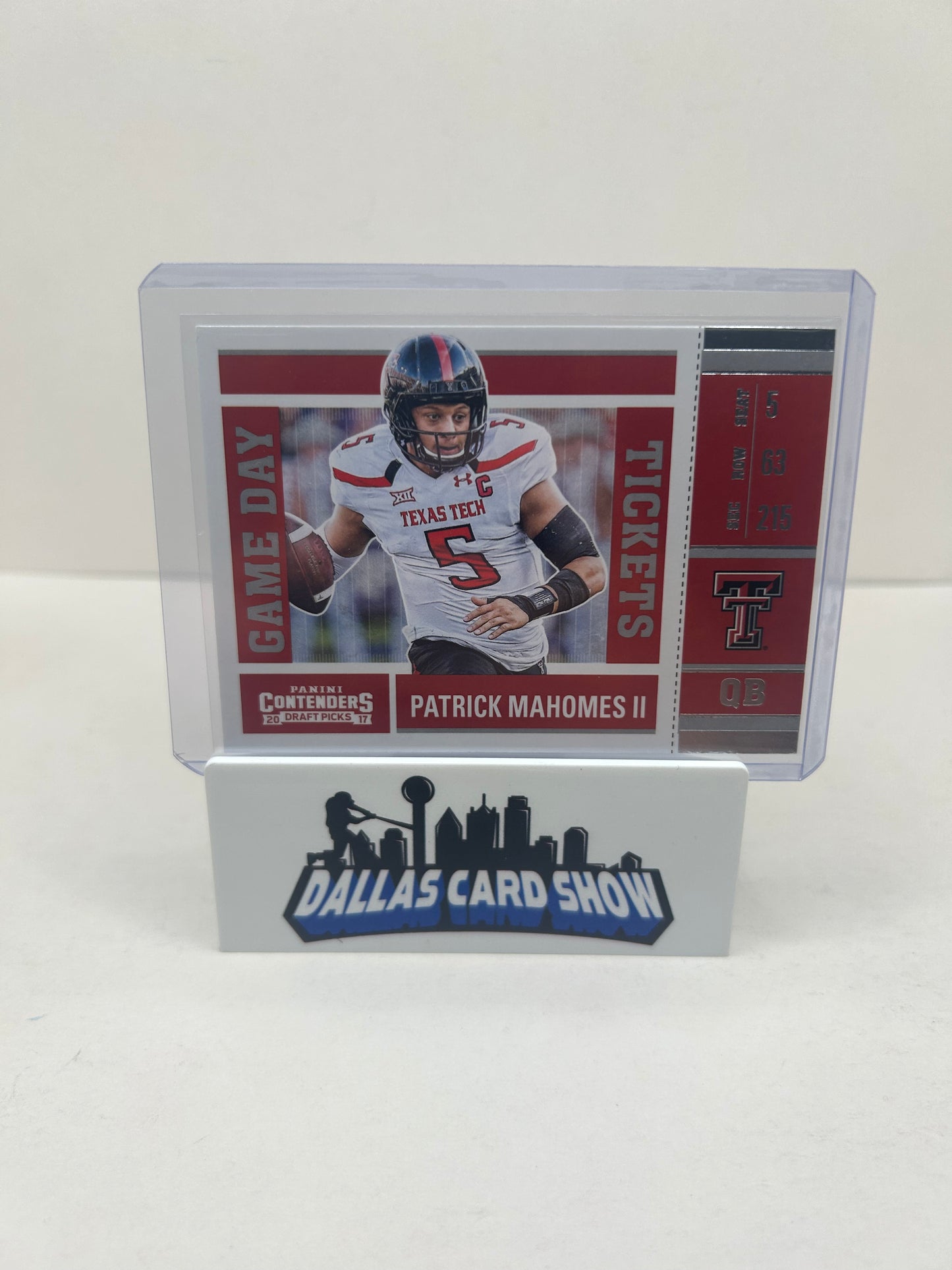 2017 Panini Contenders Draft Picks Game Day Ticket Patrick Mahomes RC Rookie