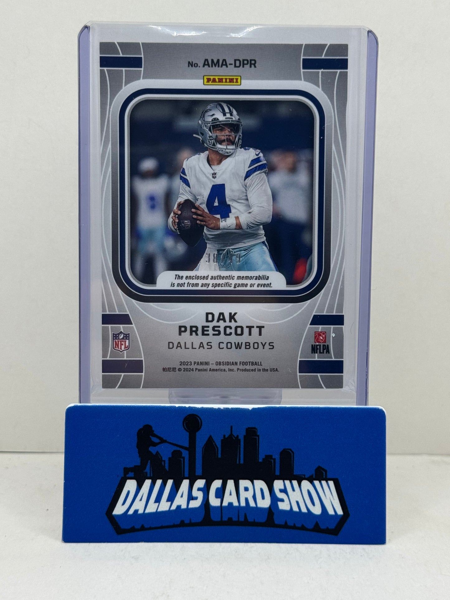 2023 Obsidian #AMA-DPR Dak Prescott Atomic Relic /49 Dallas Cowboys