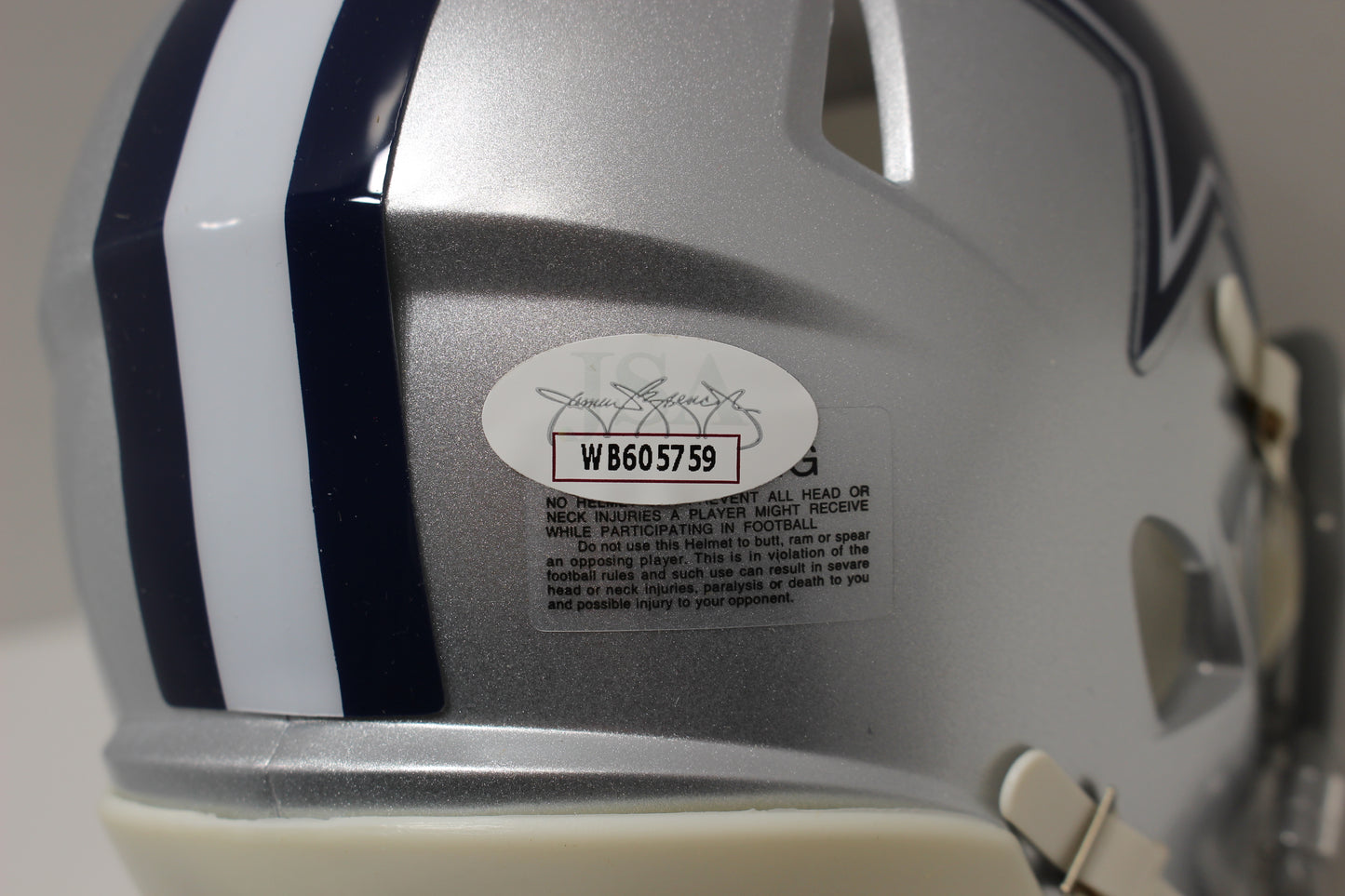 DARREN MCFADDEN SIGNED DALLAS COWBOYS Riddell MINI HELMET Razorbacks JSA COA