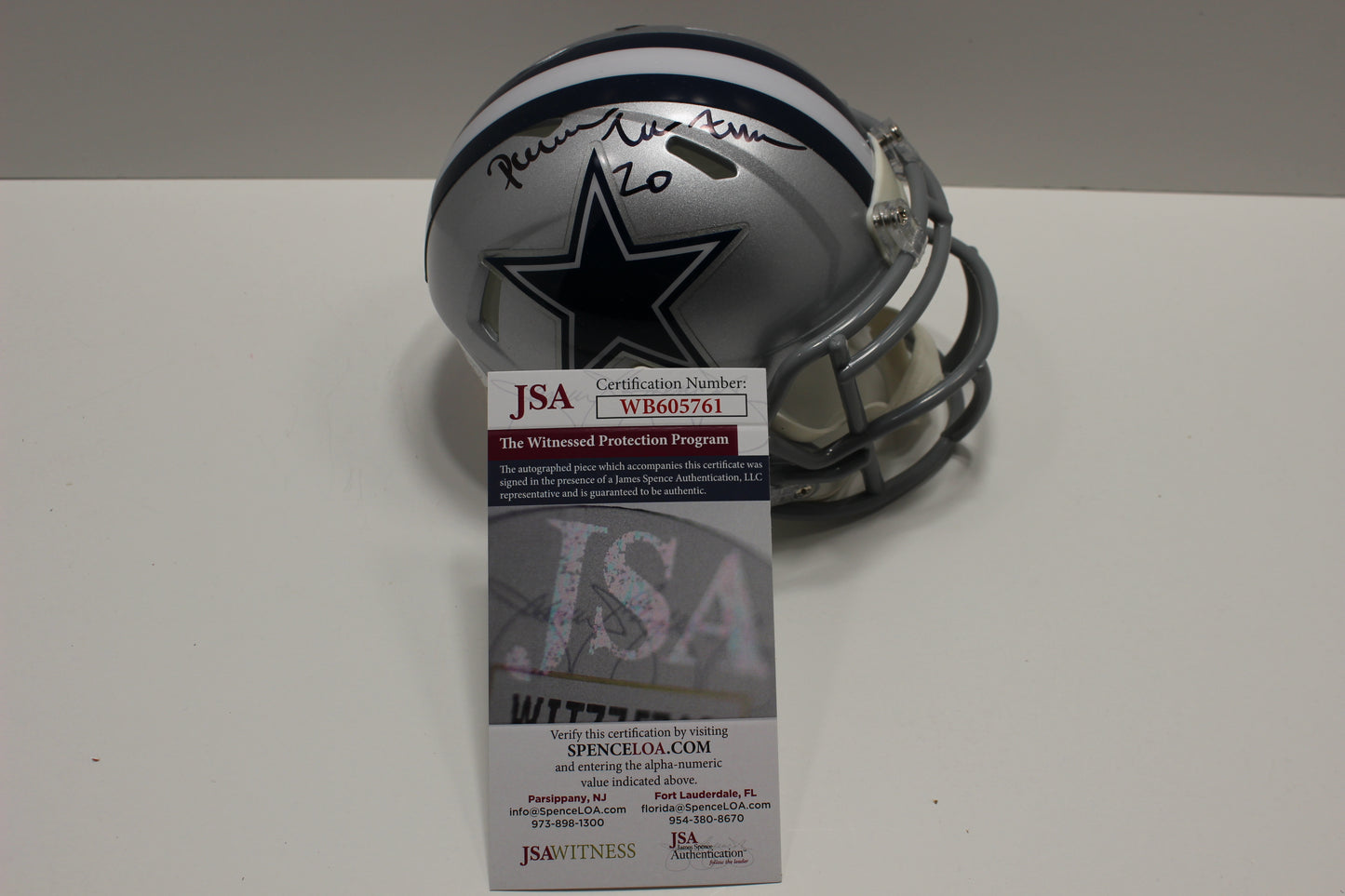 DARREN MCFADDEN SIGNED DALLAS COWBOYS Riddell MINI HELMET Razorbacks JSA COA