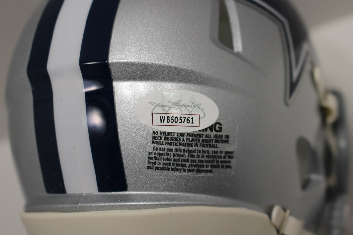 DARREN MCFADDEN SIGNED DALLAS COWBOYS Riddell MINI HELMET Razorbacks JSA COA