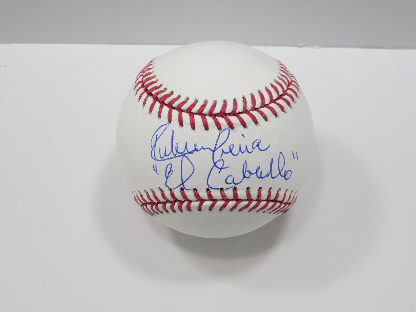 RUBEN SIERRA TEXAS RANGERS SIGNED Rawlings OML BASEBALL w/ElCaballo BAS