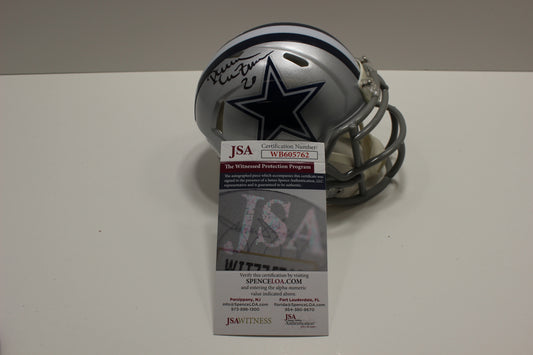 DARREN MCFADDEN SIGNED DALLAS COWBOYS Riddell MINI HELMET Razorbacks JSA COA