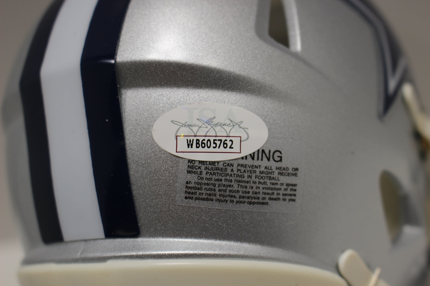 DARREN MCFADDEN SIGNED DALLAS COWBOYS Riddell MINI HELMET Razorbacks JSA COA