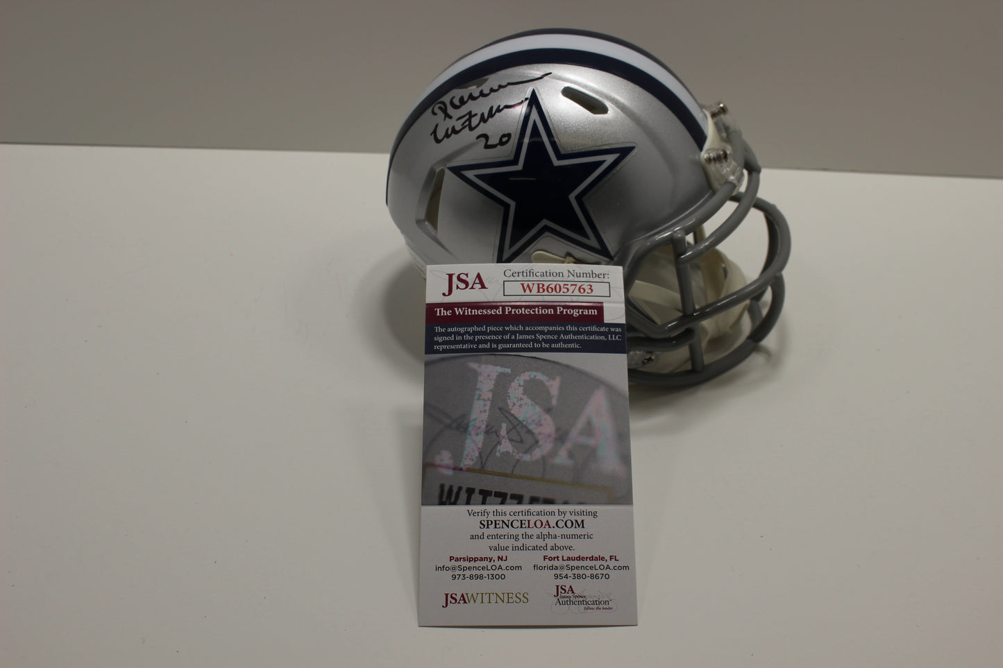 DARREN MCFADDEN SIGNED DALLAS COWBOYS Riddell MINI HELMET Razorbacks JSA COA