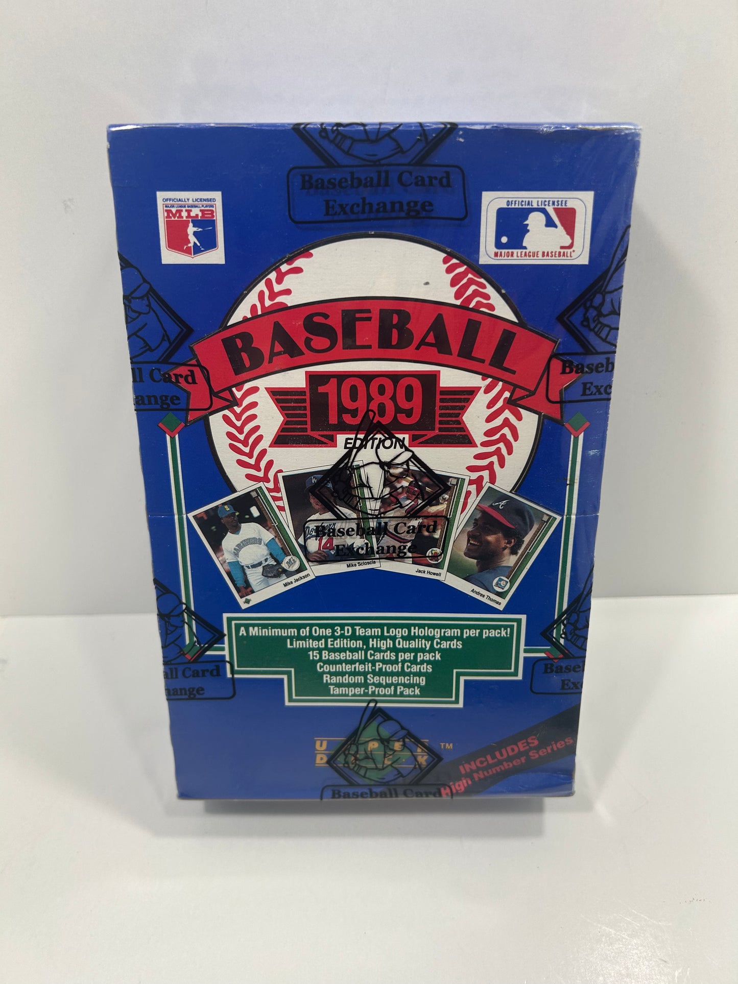 1989 Upper Deck Baseball Hobby Box BBCE High Series