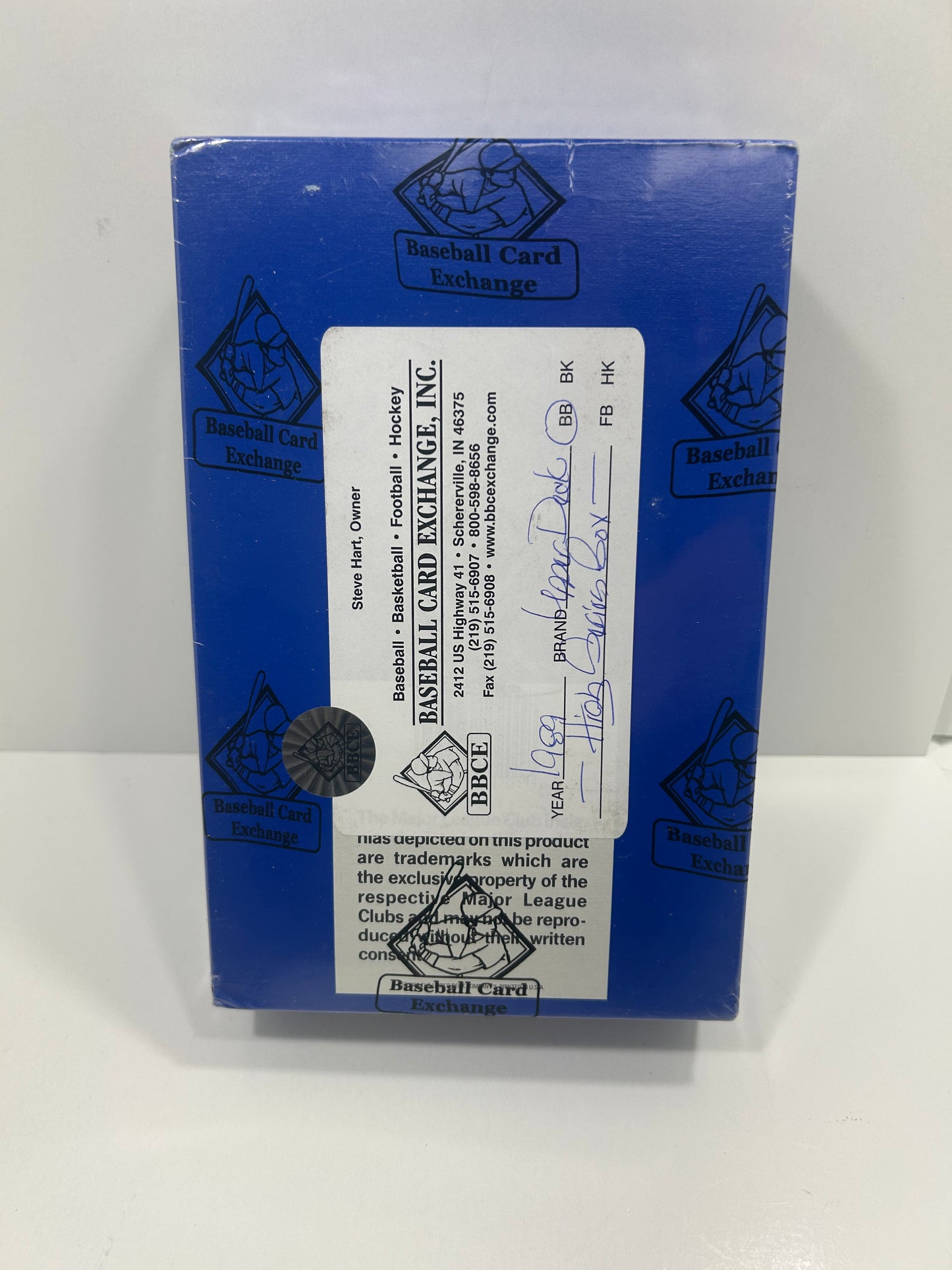 1989 Upper Deck Baseball Hobby Box BBCE High Series