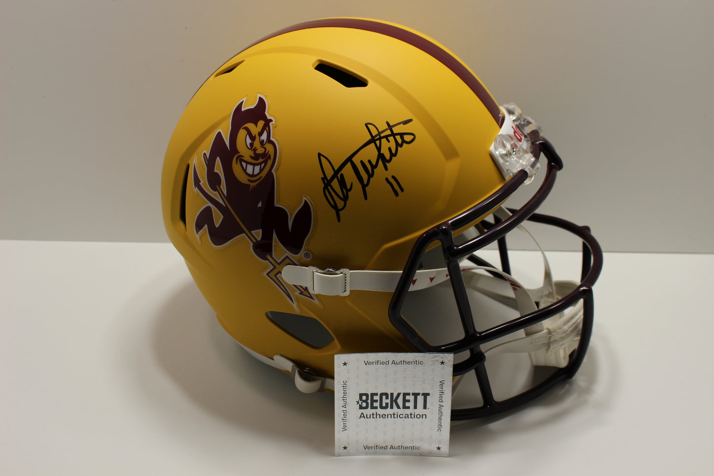 DANNY WHITE SIGNED ARIZONA STATE SUN DEVILS SIGNED FULL SIZE HELMET Dallas Cowboys BAS