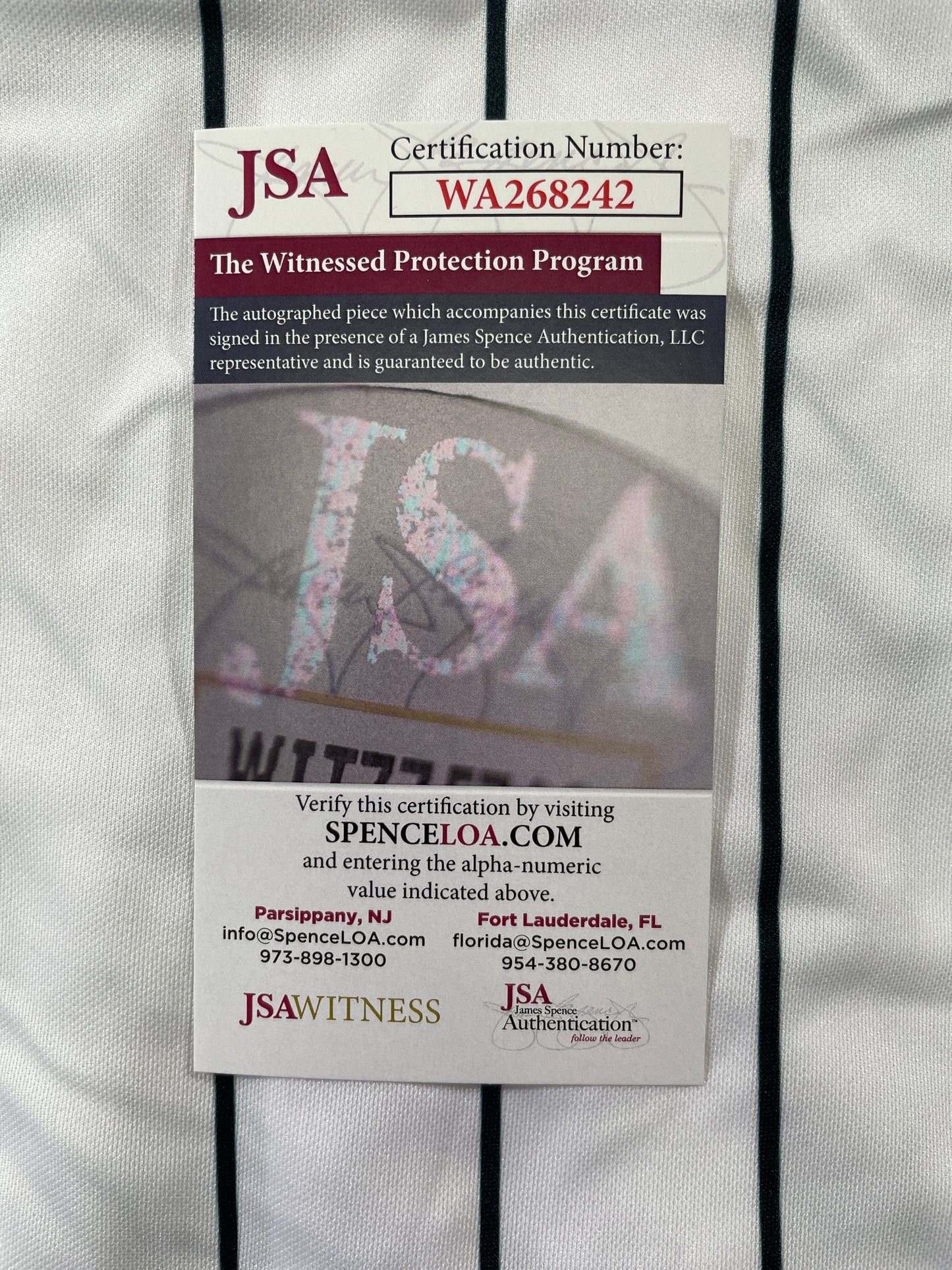 PAT MAHOMES SR. MINNESOTA TWINS SIGNED JERSEY w/GO TWINS! XL JSA COA