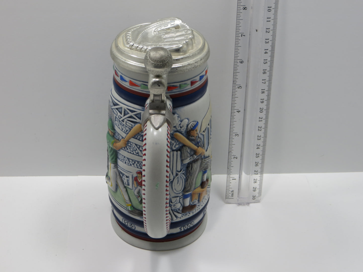 Vintage AVON BASEBALL CERAMIC BEER STEIN MUG TANKARD Brazil