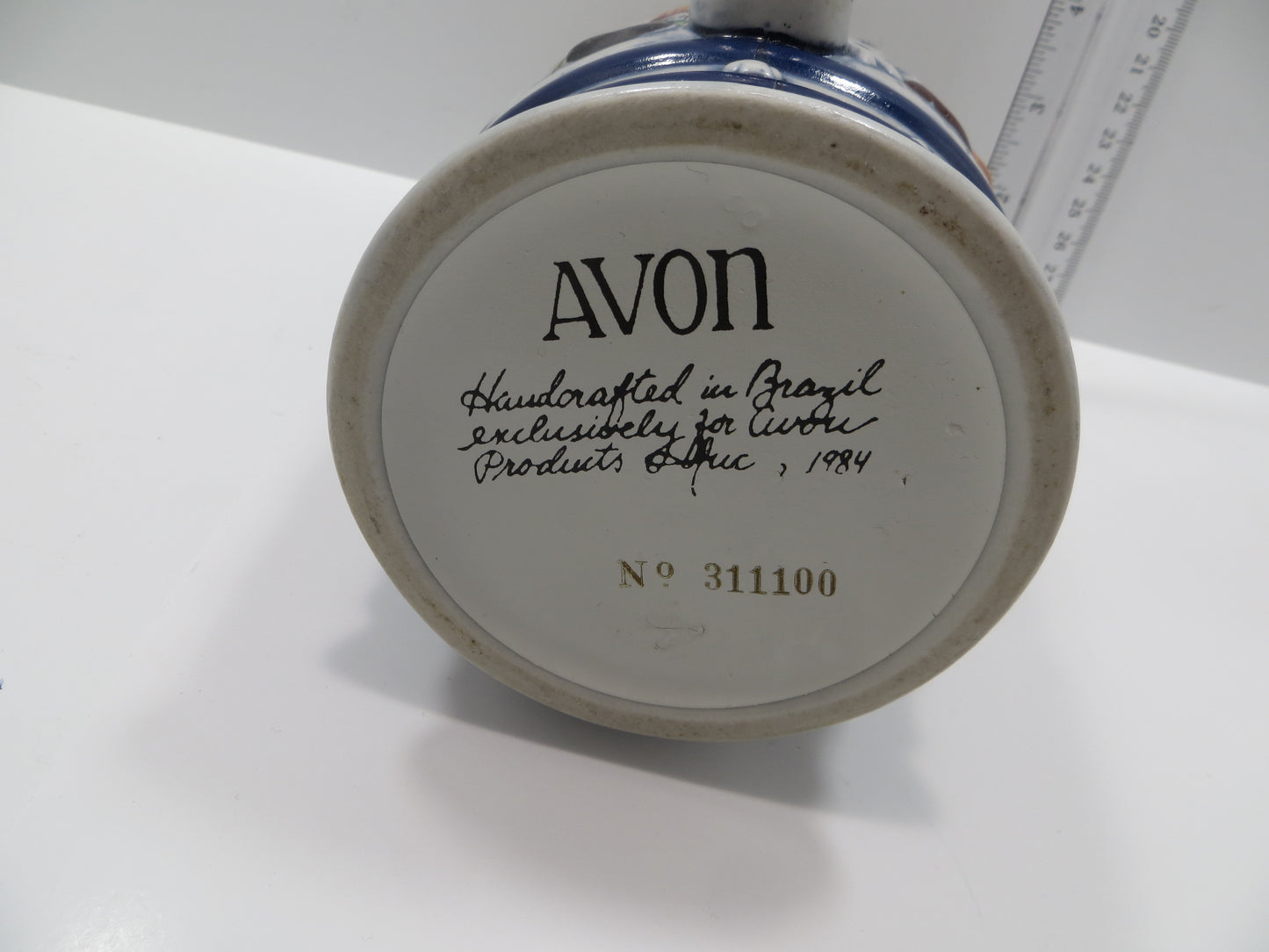 Vintage AVON BASEBALL CERAMIC BEER STEIN MUG TANKARD Brazil