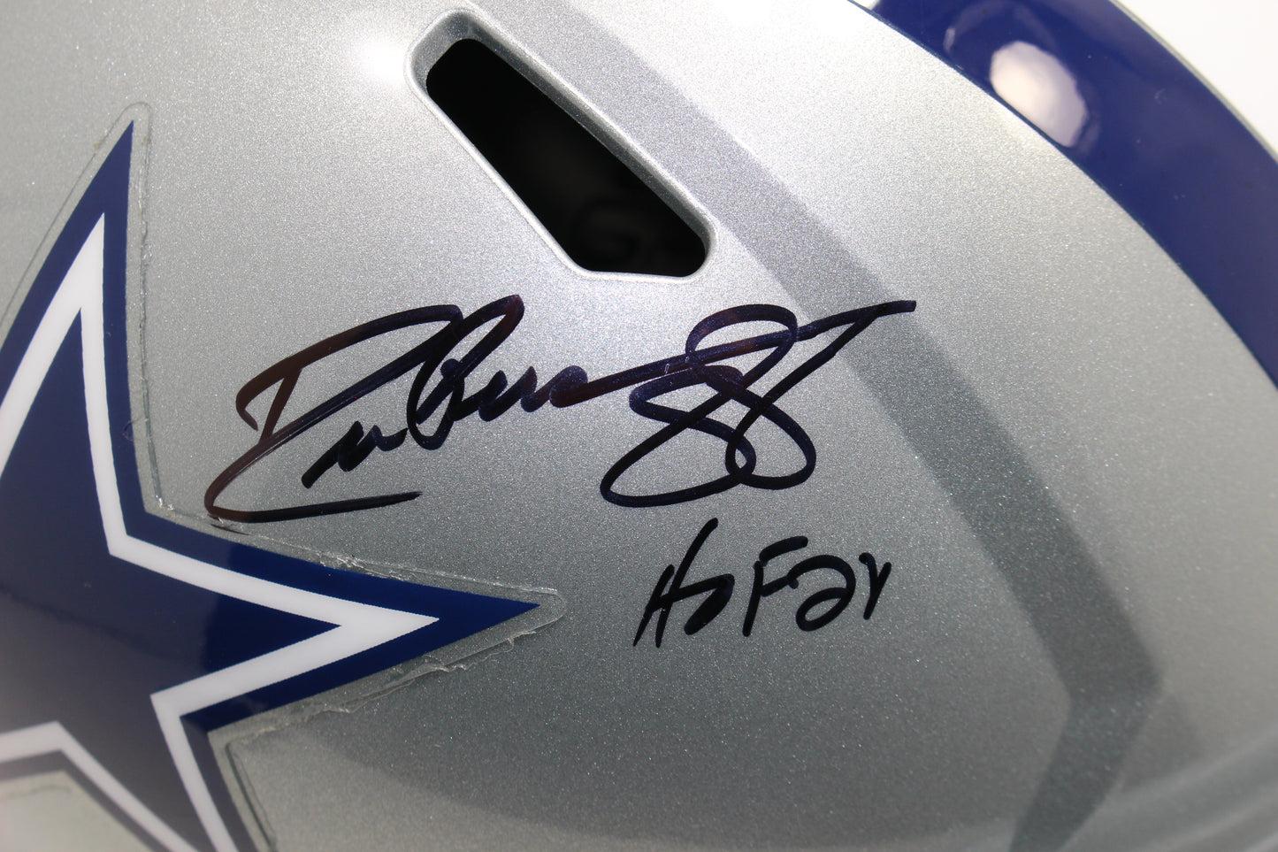 DREW PEARSON DALLAS COWBOYS SIGNED Riddell FULL SIZE Helmet w/HOF BAS COA