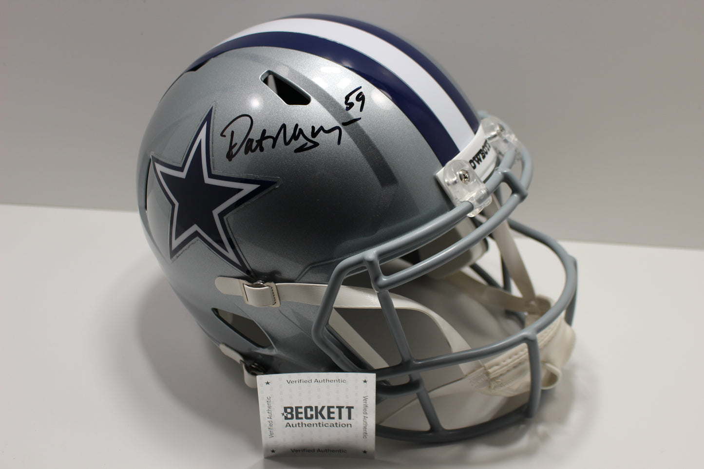 DAT NGUYEN SIGNED DALLAS COWBOYS FULL SIZE HELMET Texas A&M Aggies BAS COA