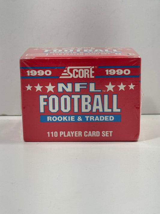 1990 Score Football Rookie & Traded 110-Player Card Set SEALED