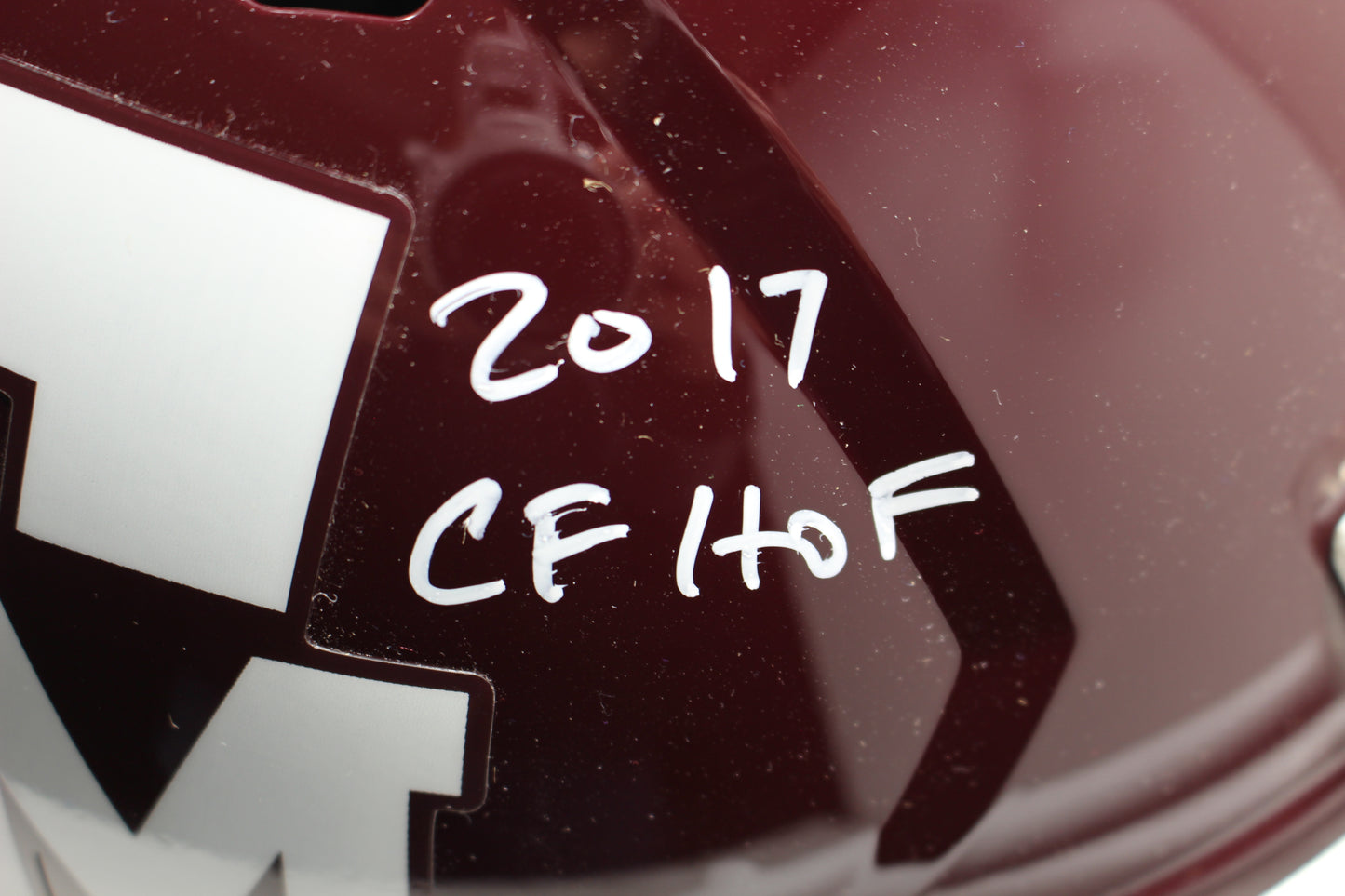 DAT NGUYEN SIGNED TEXAS A&M AGGIES SIGNED FULL SIZE STATS HELMET Cowboys BAS