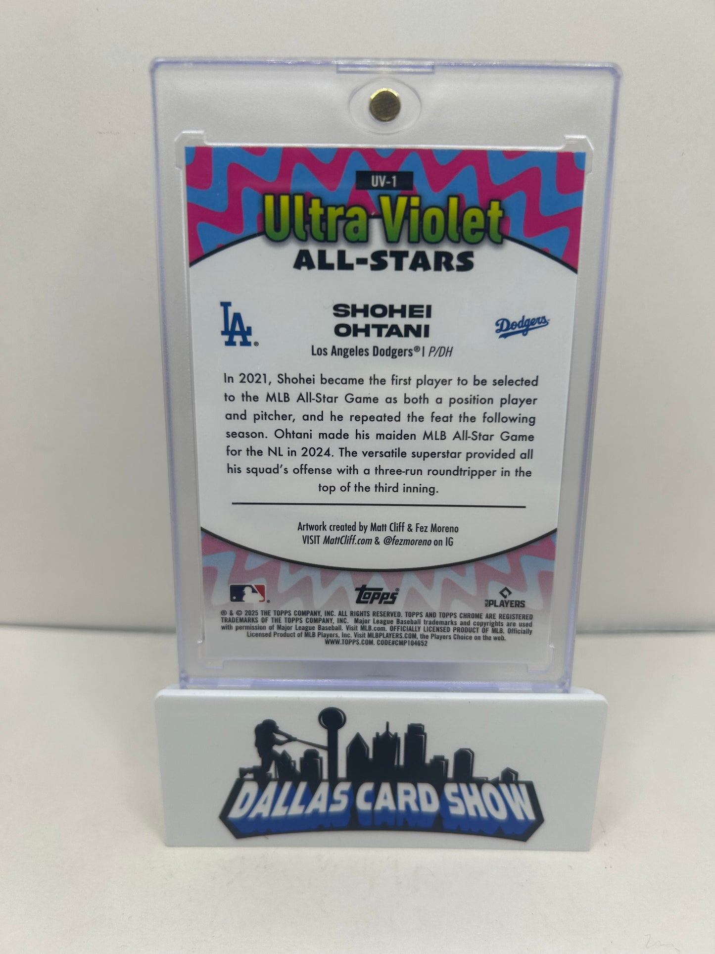 2025 Topps Chrome Shohei Ohtani Ultraviolet All-Stars #UV-1 Dodgers