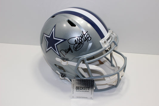 DARYL JOHNSTON SIGNED DALLAS COWBOYS FULL SIZE HELMET Syracuse BAS COA