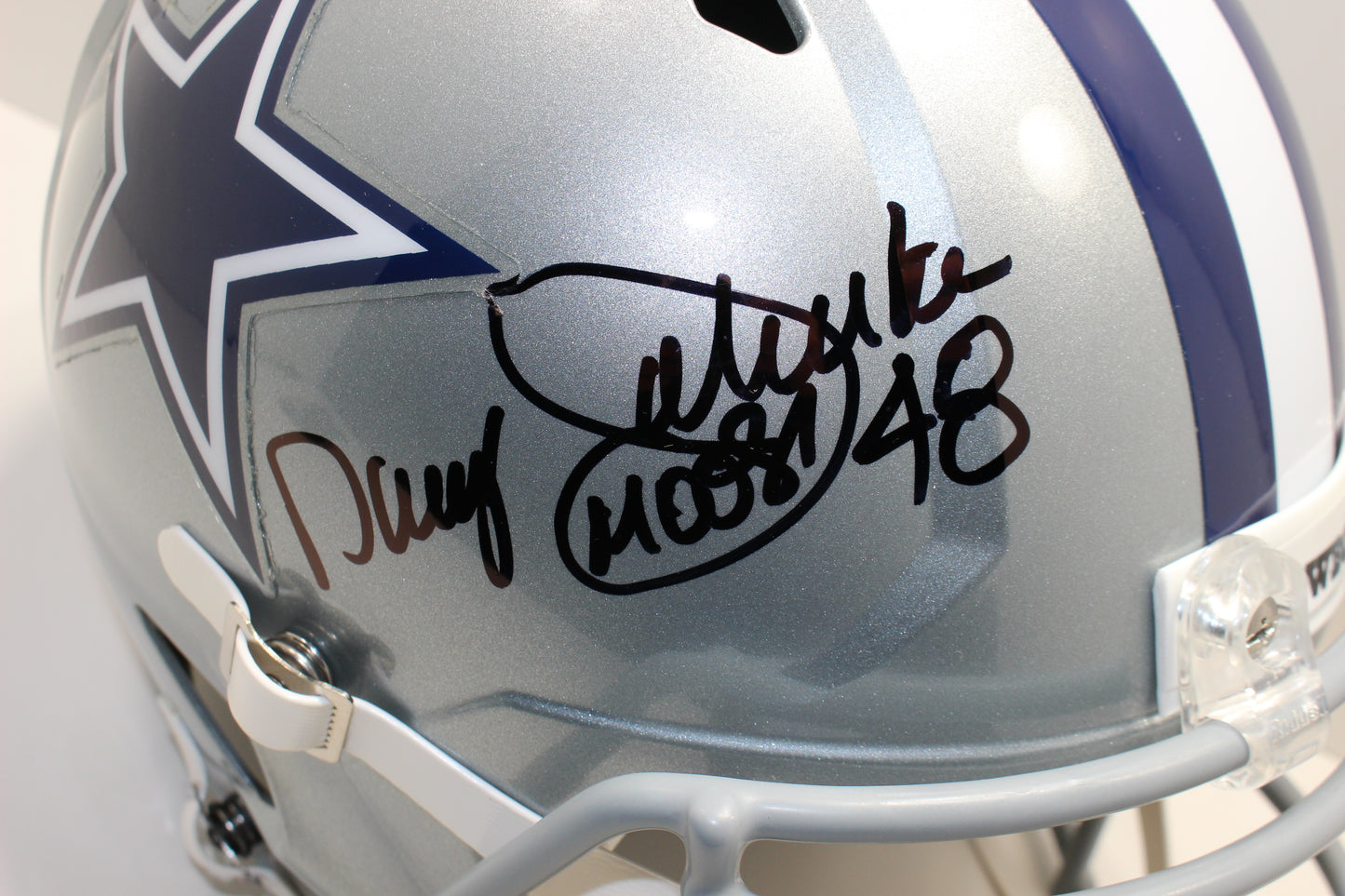 DARYL JOHNSTON SIGNED DALLAS COWBOYS FULL SIZE HELMET Syracuse BAS COA
