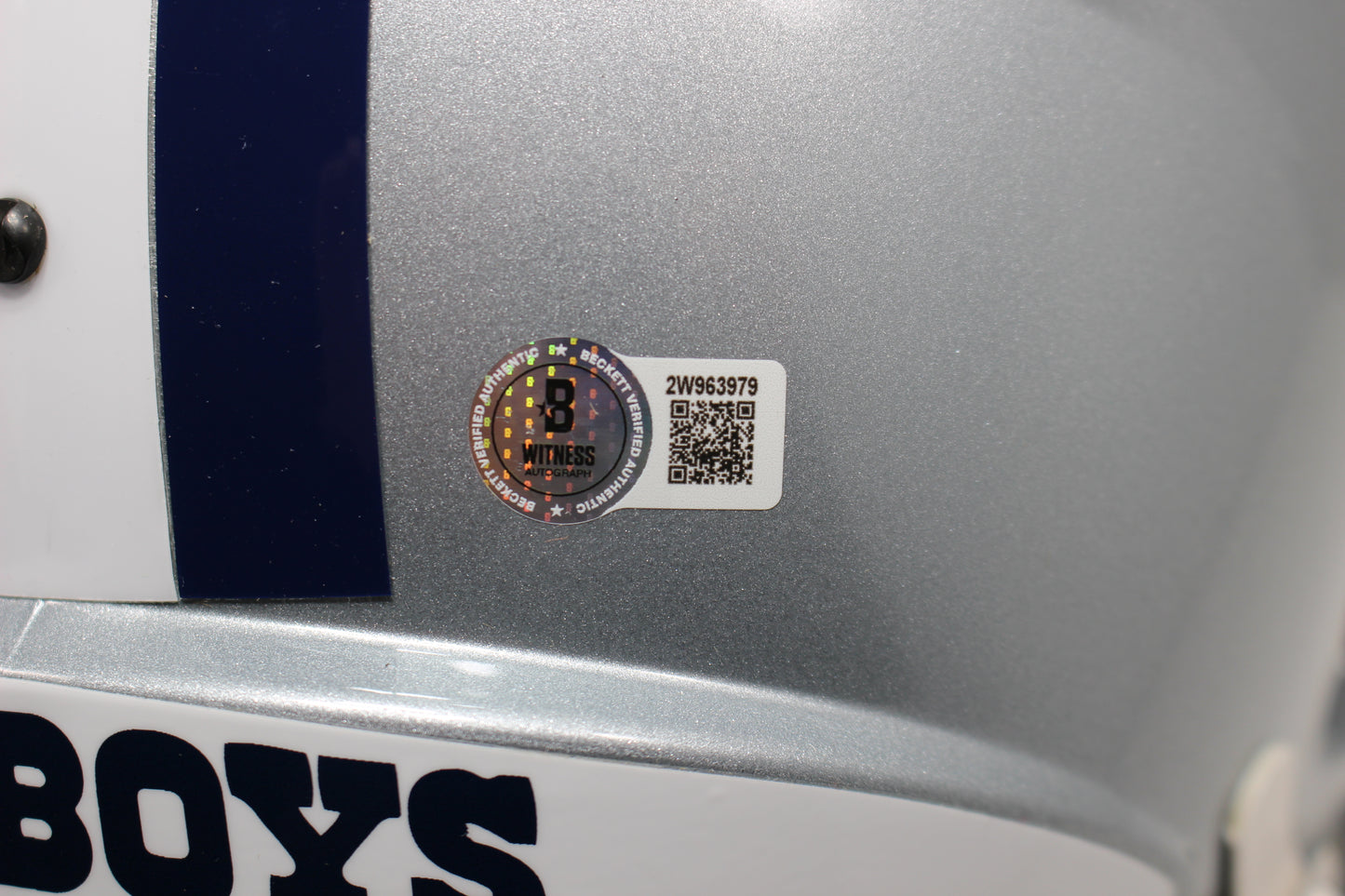 DARYL JOHNSTON SIGNED DALLAS COWBOYS FULL SIZE HELMET w/3xSBChamp BAS