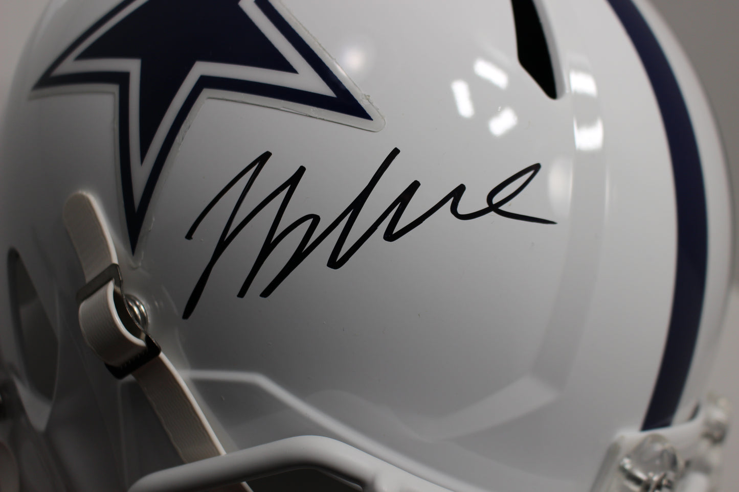 JAYDON BLUE SIGNED DALLAS COWBOYS ALT Full Size HELMET BAS