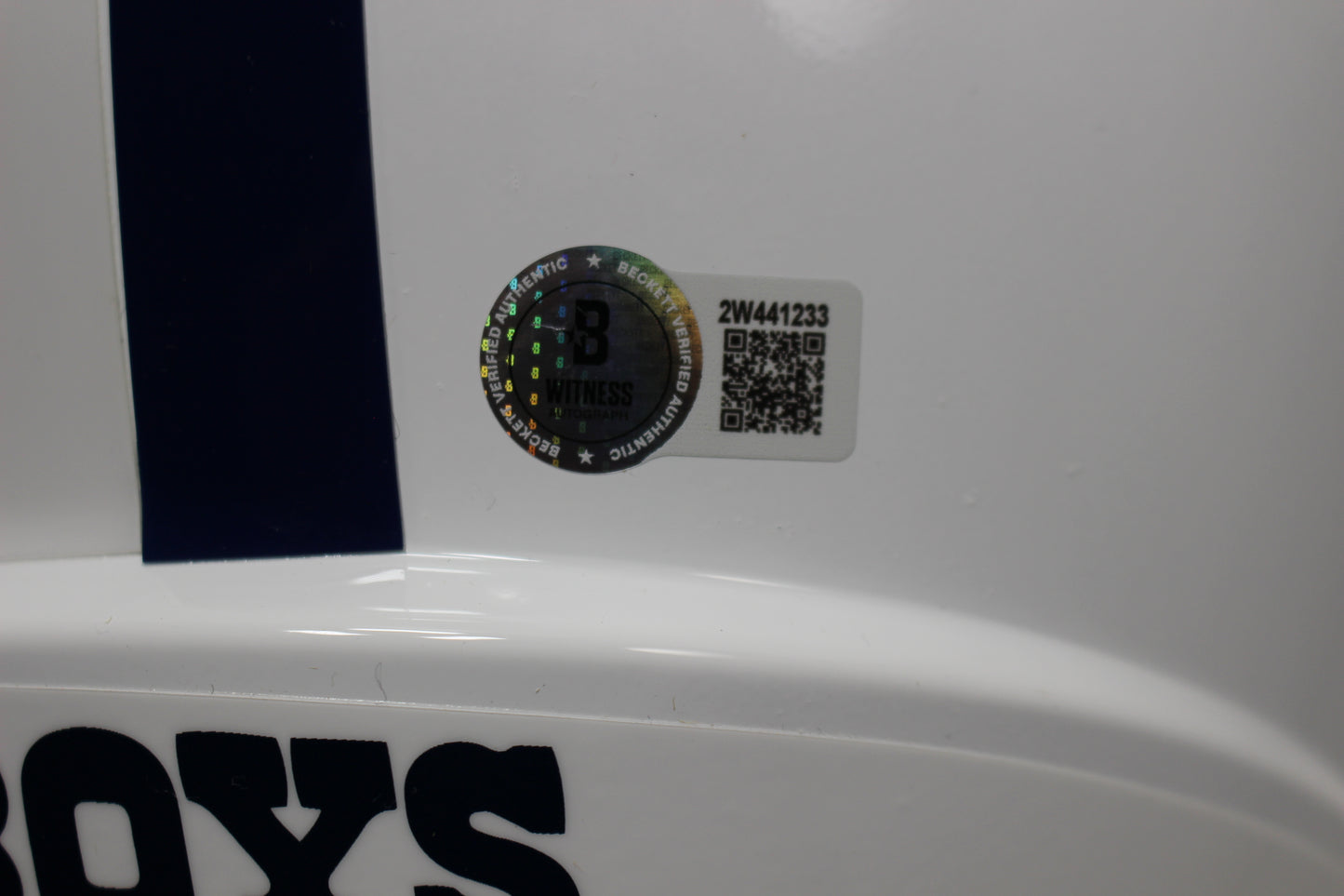 JAYDON BLUE SIGNED DALLAS COWBOYS ALT Full Size HELMET BAS
