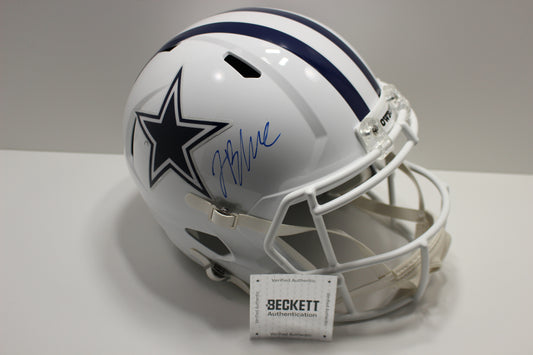 JAYDON BLUE SIGNED DALLAS COWBOYS ALT Full Size HELMET BAS