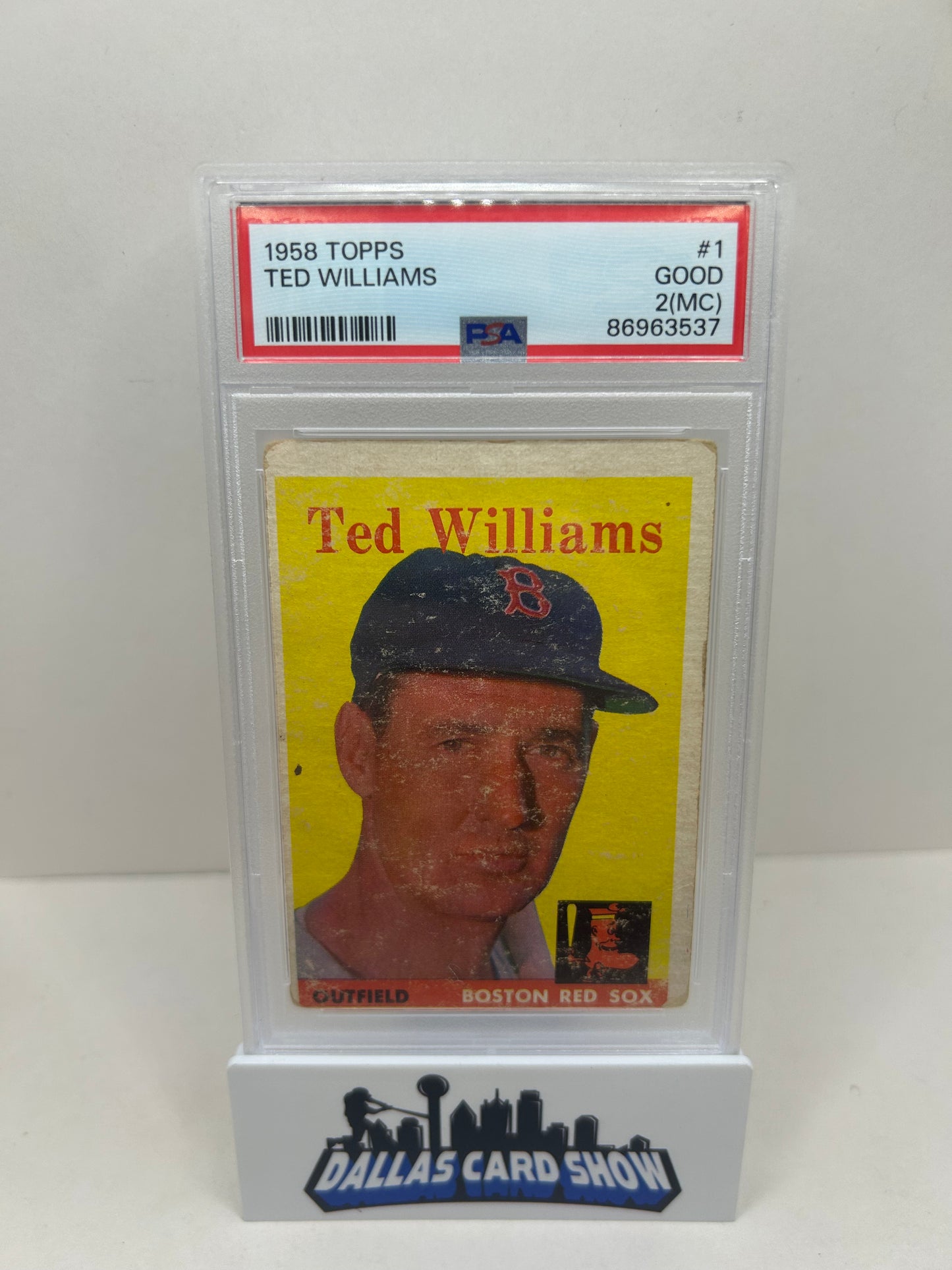 1958 Topps Ted Williams #1 PSA 2 MC Boston Red Sox