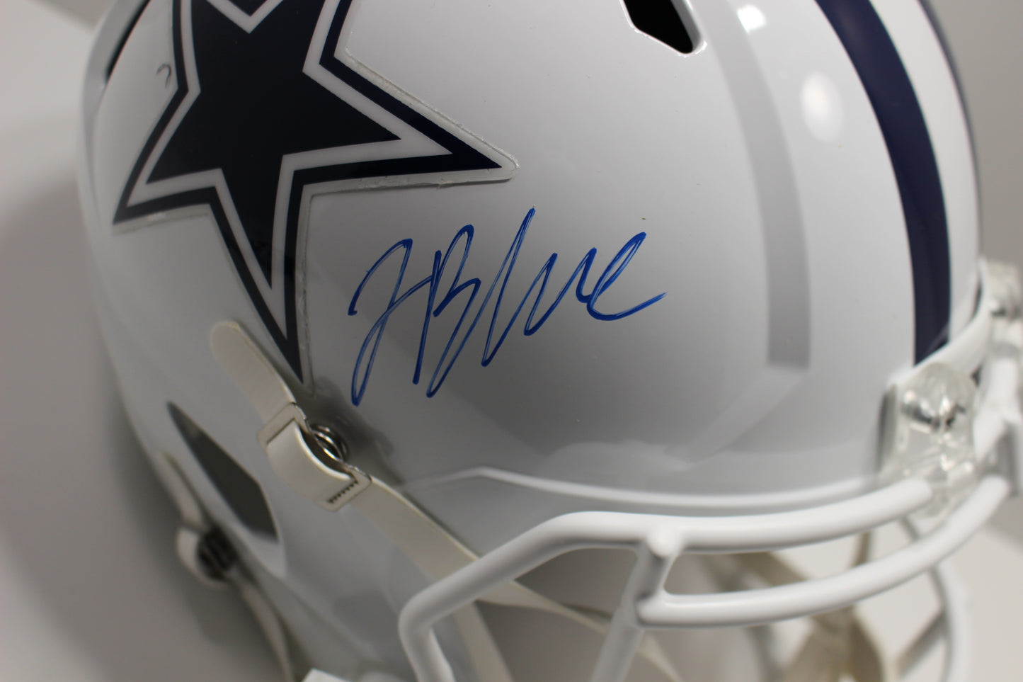 JAYDON BLUE SIGNED DALLAS COWBOYS ALT Full Size HELMET BAS
