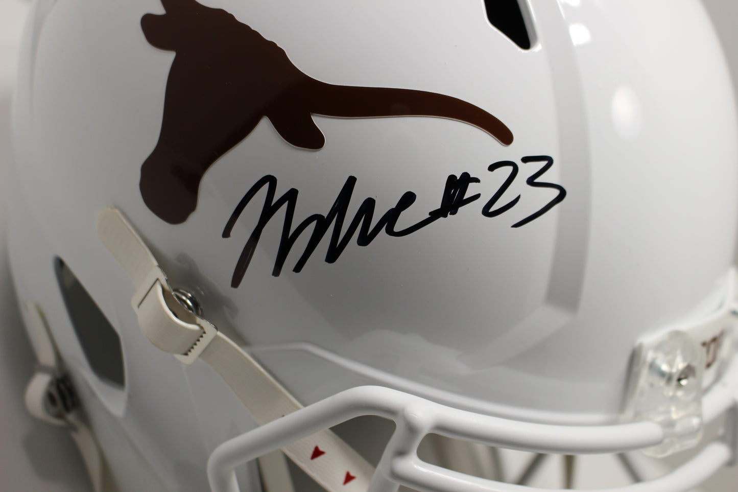 JAYDON BLUE SIGNED TEXAS LONGHORNS Full Size HELMET Dallas Cowboys BAS
