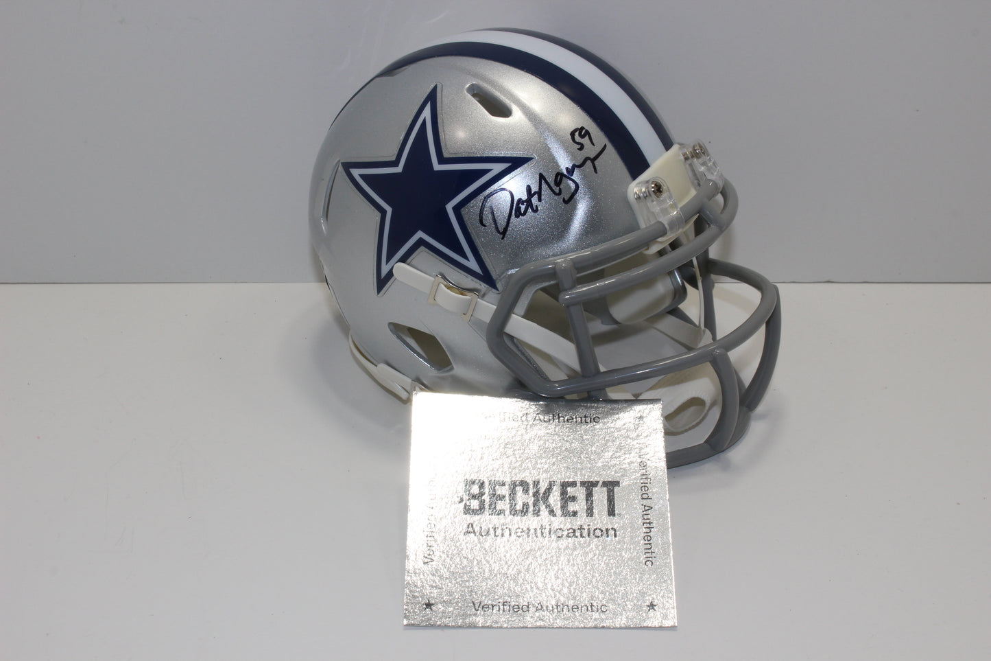 DAT NGUYEN SIGNED DALLAS COWBOYS MINI HELMET Aggies BAS COA