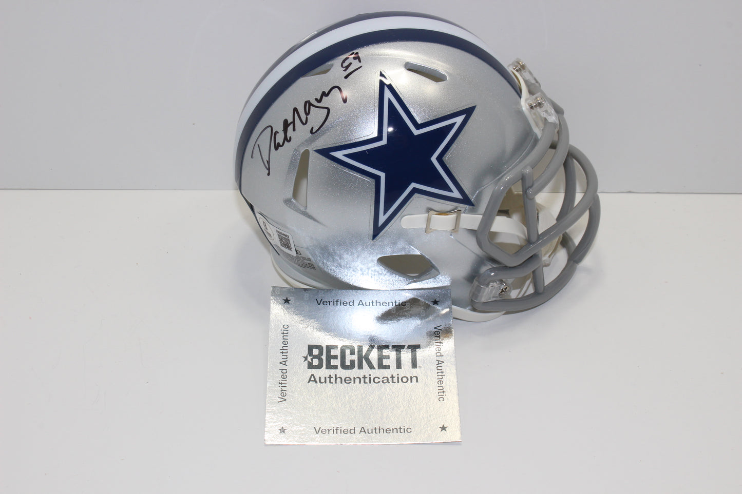 DAT NGUYEN SIGNED DALLAS COWBOYS MINI HELMET Aggies BAS COA