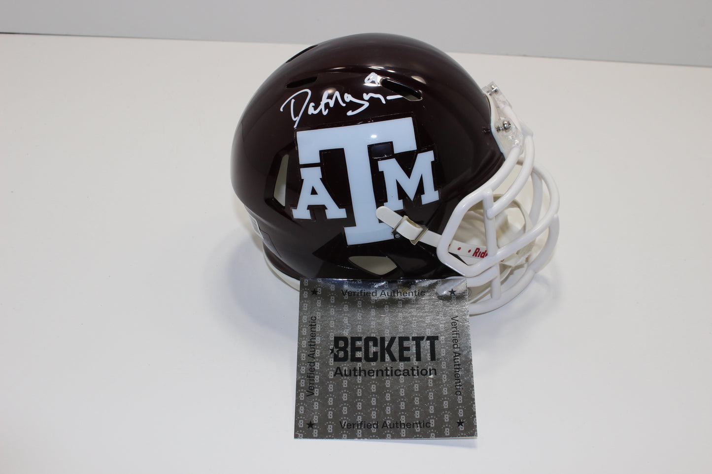 DAT NGUYEN SIGNED TEXAS A&M AGGIES SIGNED MINI HELMET Cowboys BAS