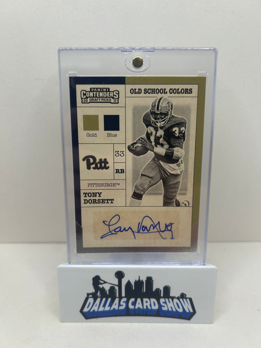 2017 Panini Contenders Draft Picks Old School Colors Tony Dorsett #20 Auto