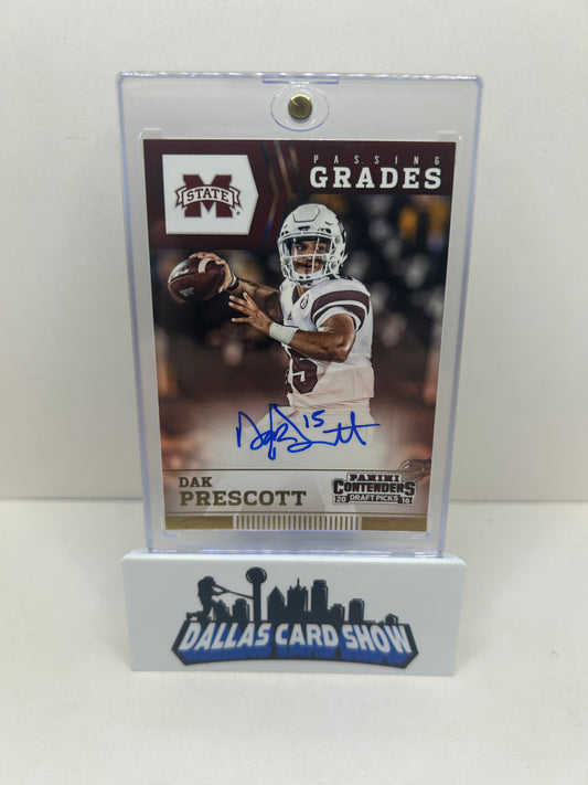 2016 Panini Contenders Draft Picks Passing Grades Dak Prescott Rookie RC Auto