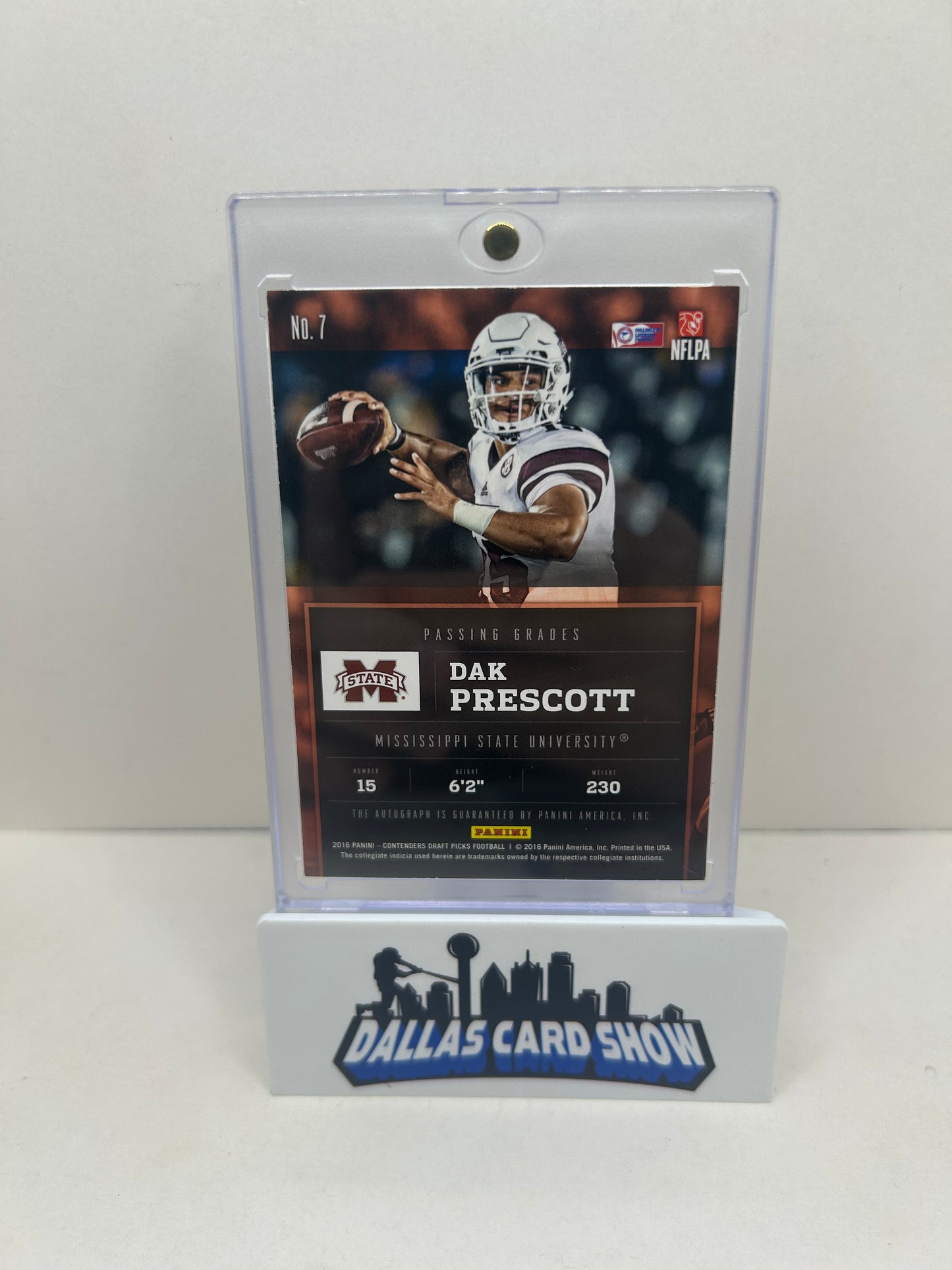 2016 Panini Contenders Draft Picks Passing Grades Dak Prescott Rookie RC Auto