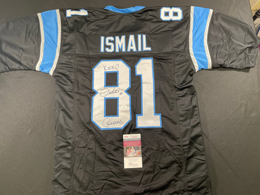 RAGHIB ROCKET ISMAIL CAROLINA PANTHERS SIGNED JERSEY Argonauts Cowboys JSA COA